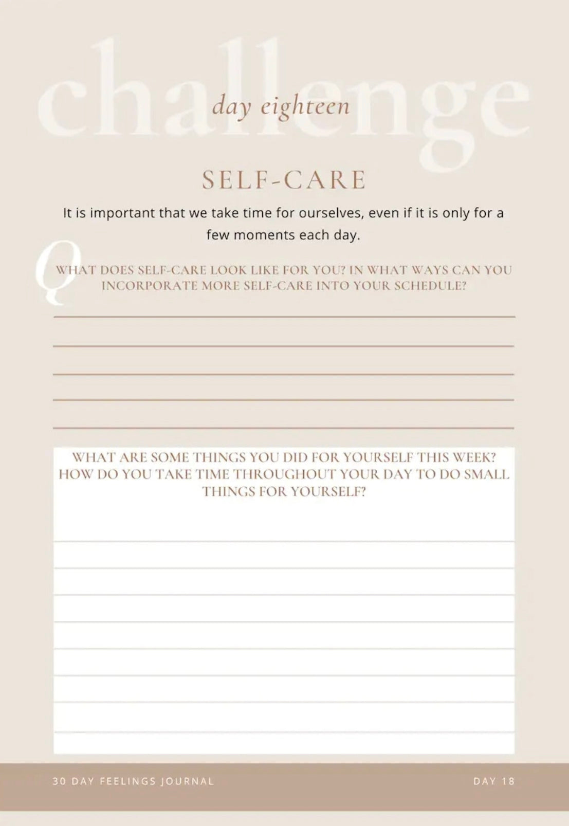 30 Day Feelings Journal by Zella & Co – A Loyal Society