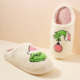 Green Monster Christmas Slippers