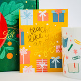 Happy Holidays Teacher, Holiday Teacher Gift Box