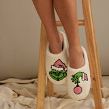 Green Monster Christmas Slippers