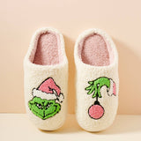 Green Monster Christmas Slippers