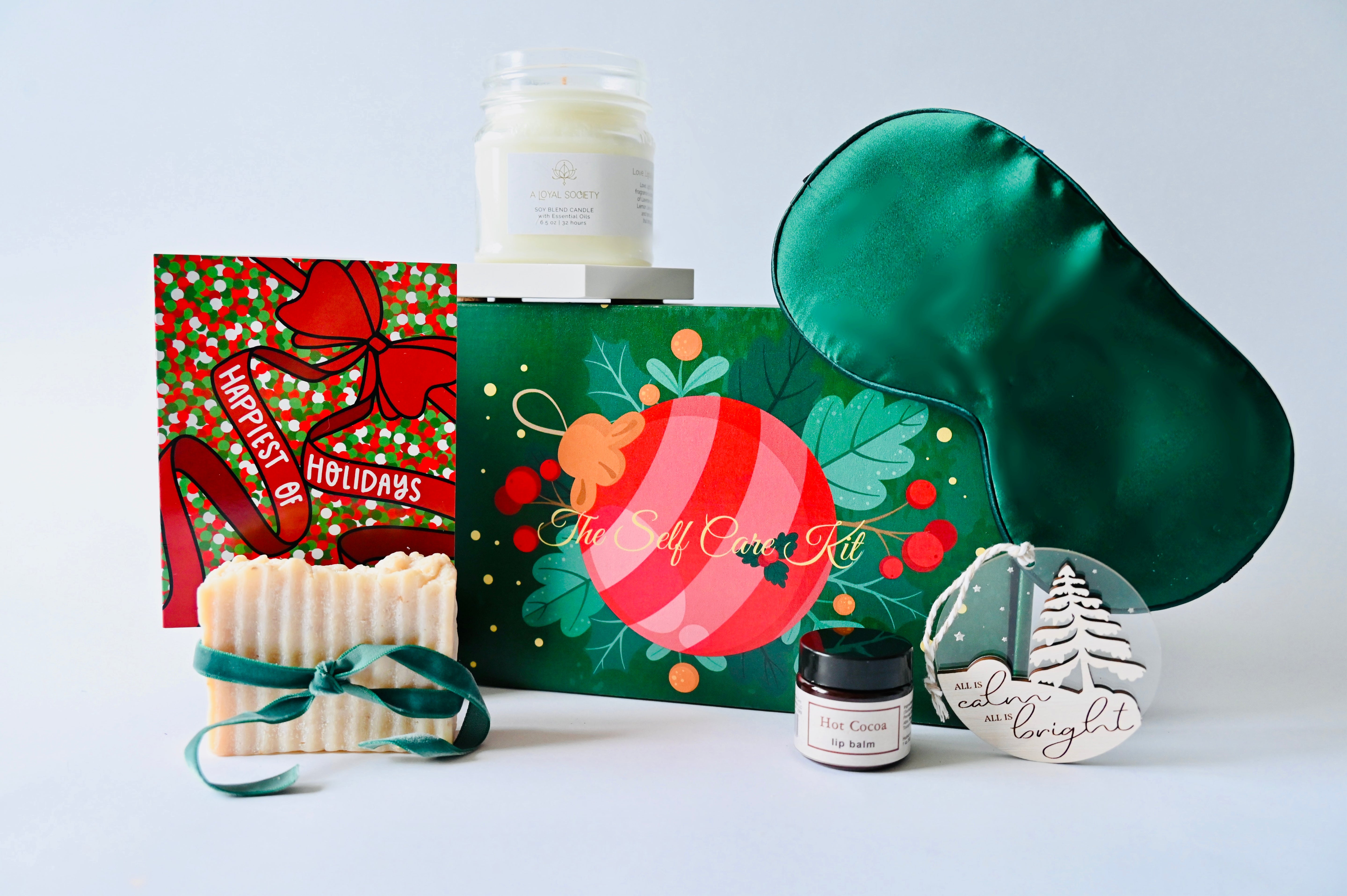 All is calm Christmas gift box, Christmas gift basket by A Loyal Society 