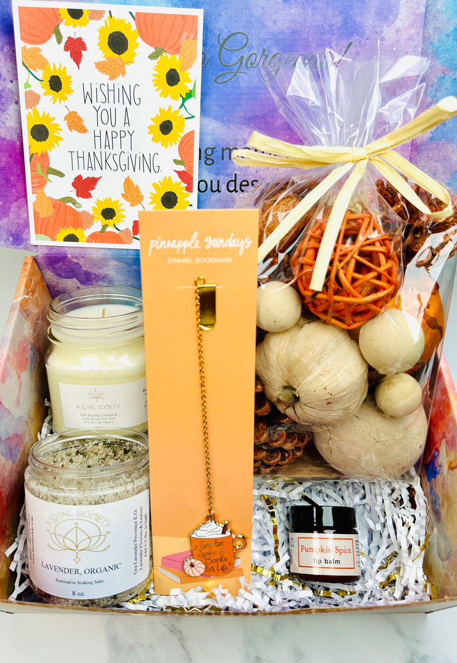 Thanksgiving Wishes, Spa Gift Box