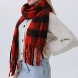 Warmest Holiday Wishes | Cozy Gift Box – Buffalo Plaid Scarf, Socks, Candle & Ornament | A Loyal Society