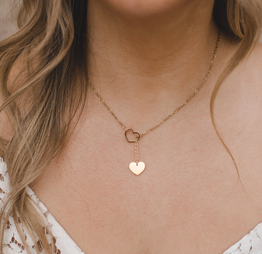 18K Gold Plated Heart Necklace, Perfect for Gift Add On’s