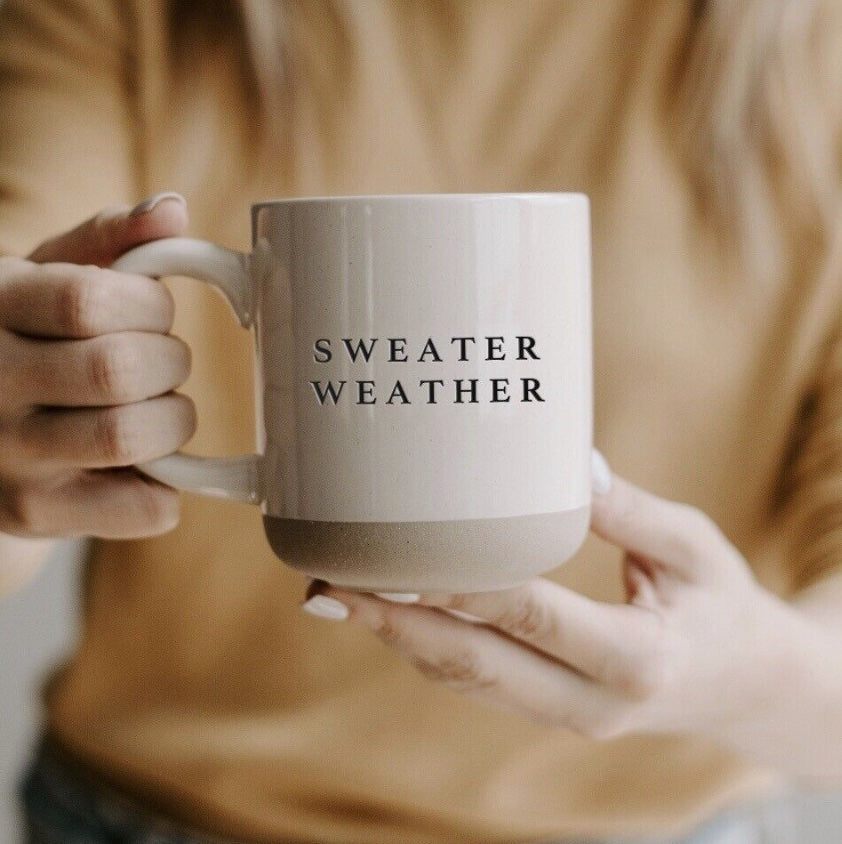 Merry & Bright or Sweater Weather Holiday Coffee Mug: Your Choice