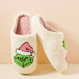 Green Monster Christmas Slippers