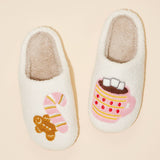 Gingerbread & Hot Chocolate Christmas Slippers